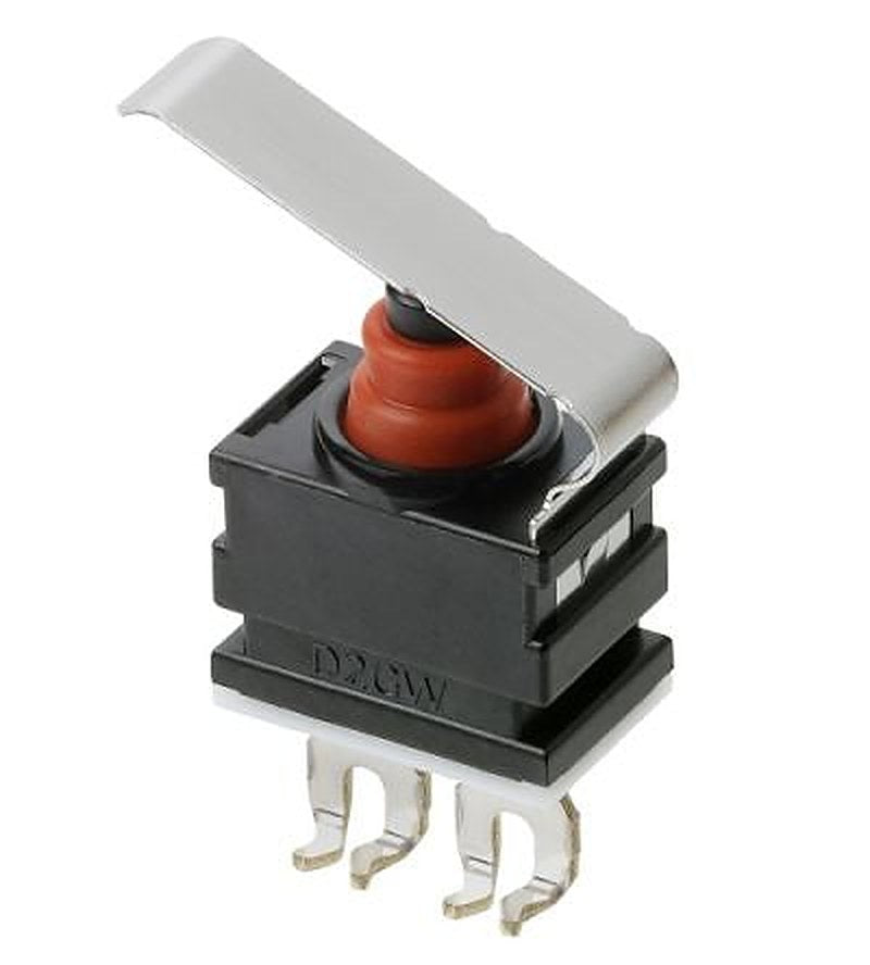 Omron Hinge Lever Subminiature Micro Switch, Quick Connect Terminal, 1mA, 13.5 V dc, SPST, IP67