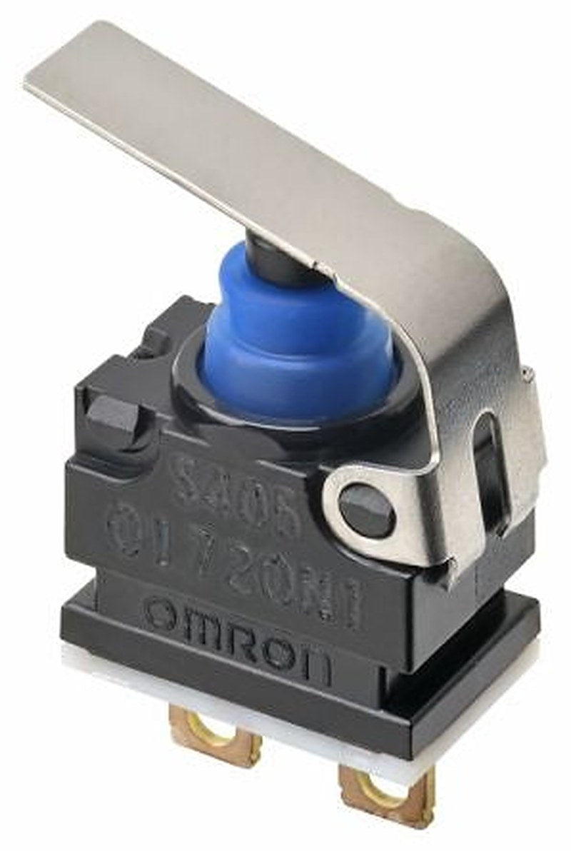 Omron Hinge Lever Subminiature Micro Switch, Solder Terminal, 1mA, 13.5 V dc, SPST-NO, IP67