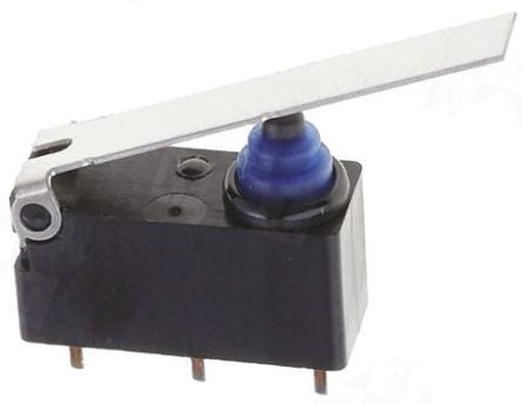 Omron Long Hinge Lever Micro Switch, PCB Terminal Terminal, 2A, SPDT, IP67