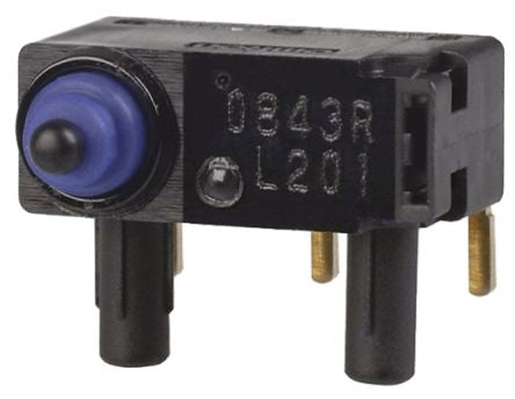 Omron Pin Plunger Micro Switch, Left Angle PCB Terminal Terminal, 2A, SPDT, IP67
