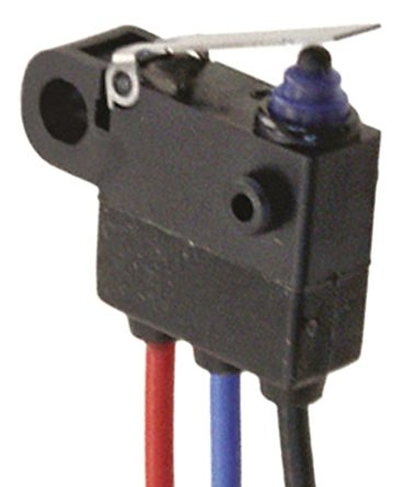 Omron Hinge Lever Micro Switch, Pre-Wired Terminal, 2A, SPST, IP67