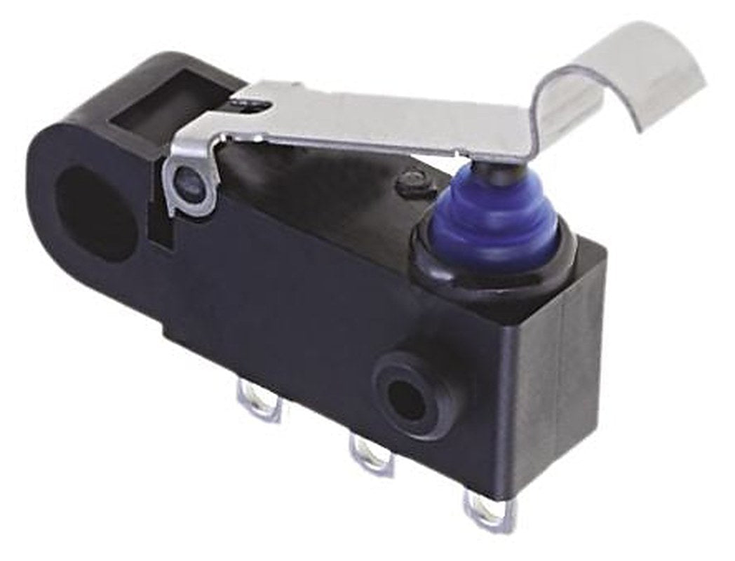 Omron Simulated Roller Lever Micro Switch, Solder Terminal, 2A, SPDT, IP67