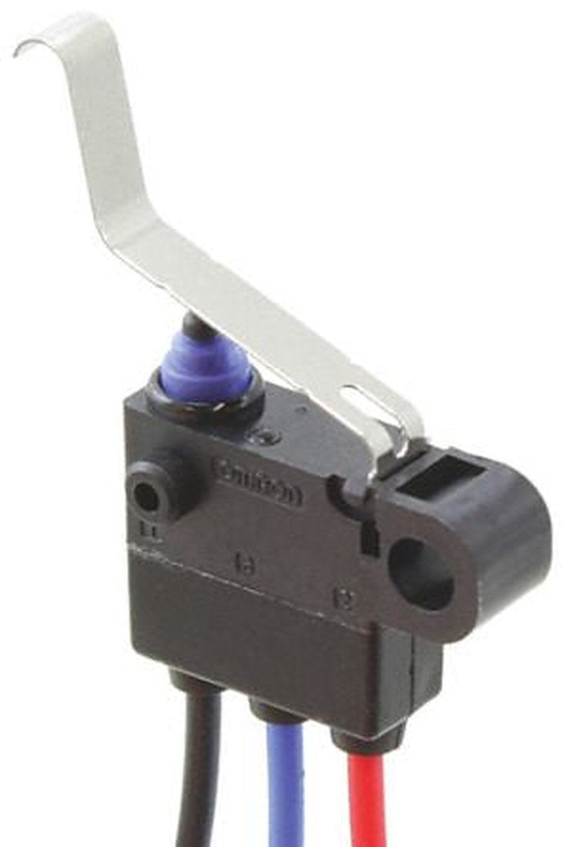 Omron Long Leaf Lever Micro Switch, Pre-Wired Terminal, 2A, SPDT, IP67