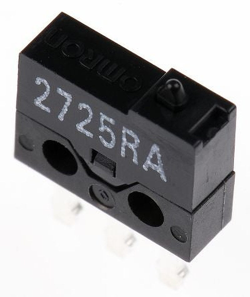 Omron Plunger Micro Switch, Solder Terminal, 0.5A, 30 V dc, SPDT, IP40