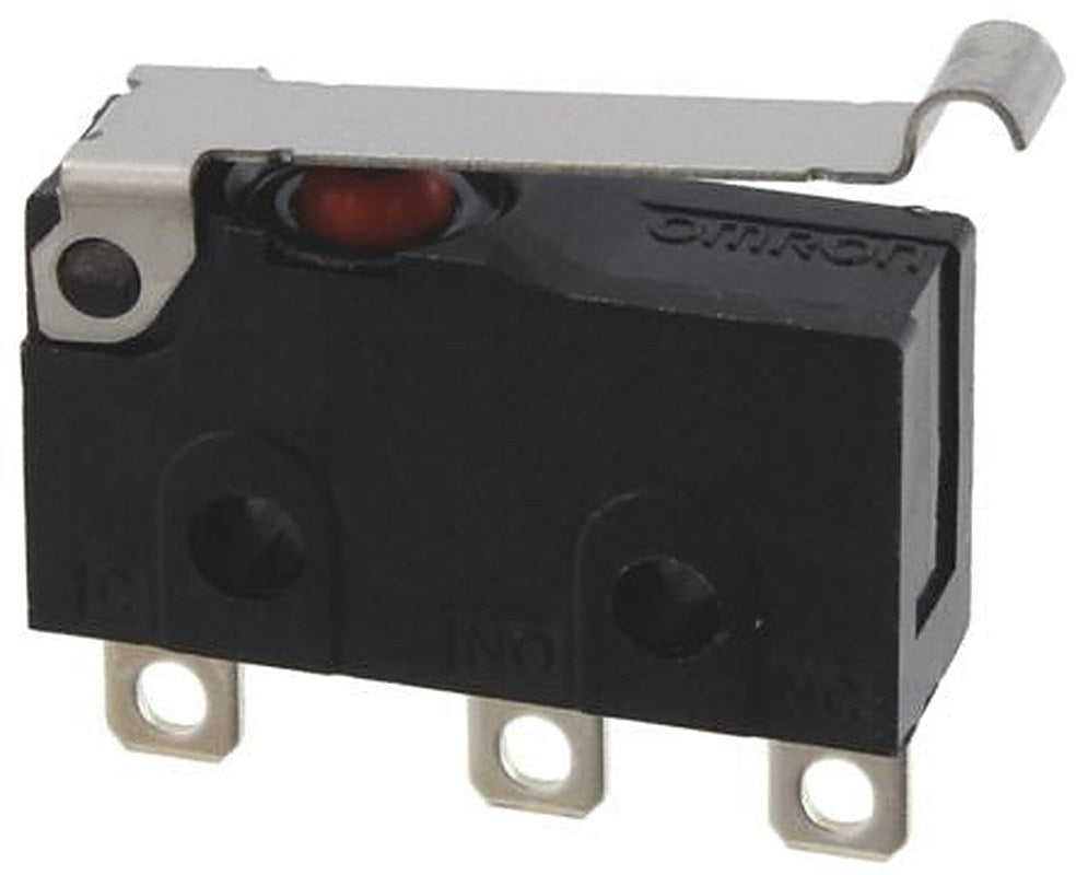 Omron Simulated Roller Lever Micro Switch, Solder Terminal, 100mA, 30 V dc, SPDT, IP67