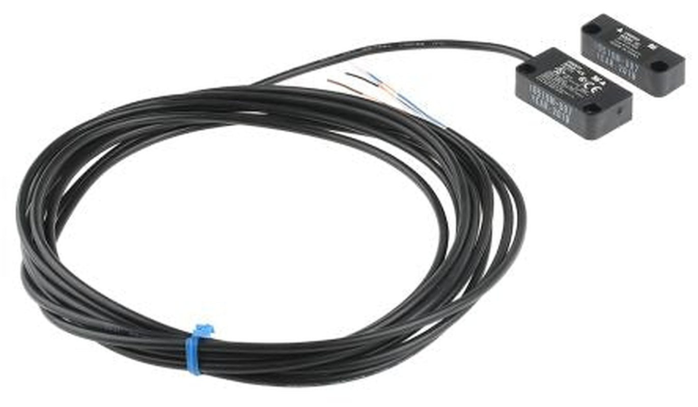 Omron D40A Series Magnetic Non-Contact Safety Switch, Polybutylene Terephthalate Housing, 125V dc, 1 NO, Cable