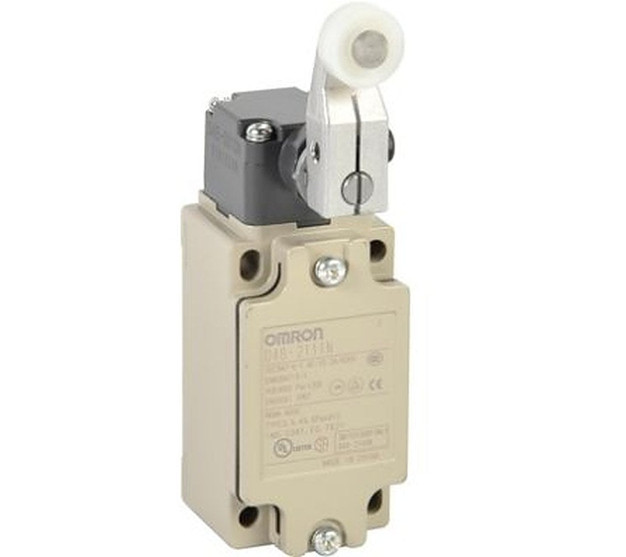 Omron D4B-@N Series Roller Lever Limit Switch, IP67, Metal Housing