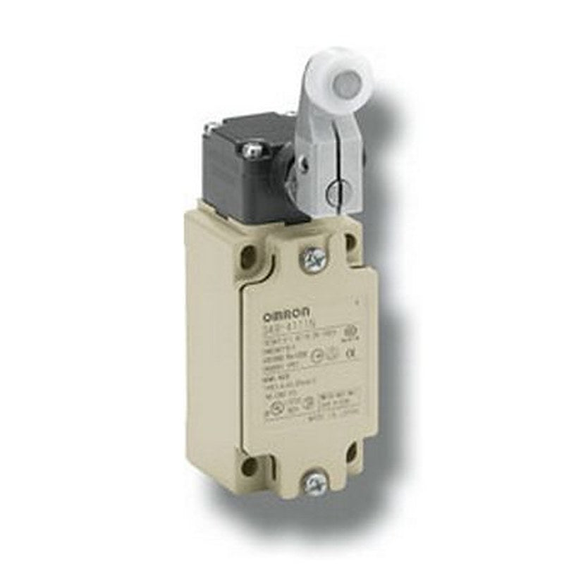 Omron D4B Series Roller Lever Limit Switch, 1 NO/1 NC, IP67, Metal Housing, 400V