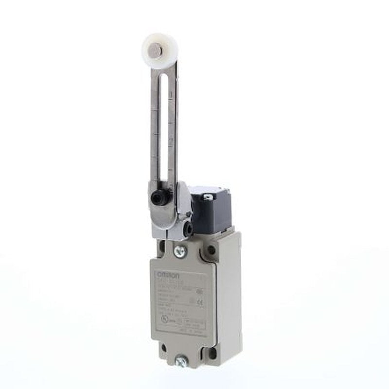 Omron D4B-@N Series Adjustable Roller Lever Limit Switch, IP67, Aluminium Housing, 400V ac, 10A