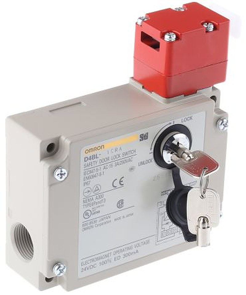 Omron D4BL Series Solenoid Interlock Switch Power to Lock/Unlock