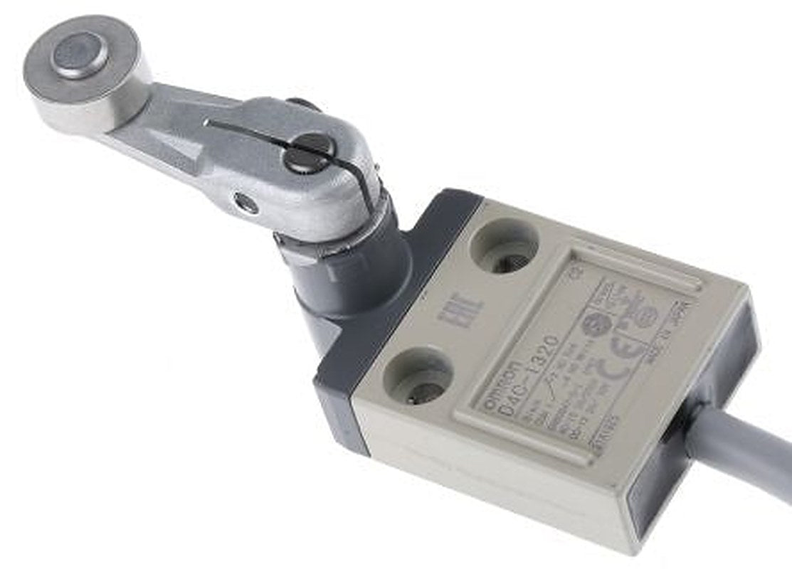 Omron D4C Series Roller Lever Limit Switch, IP67, Metal Housing, 250V