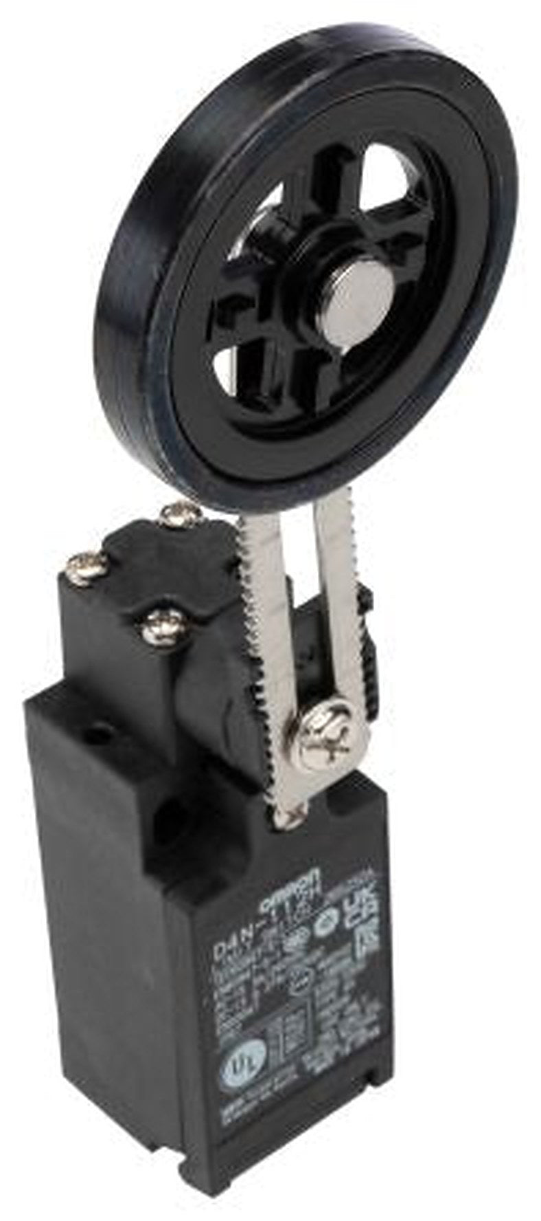 Omron D4n Series Adjustable Roller Lever Limit Switch, 1 NO/1 NC, IP67, Plastic Housing