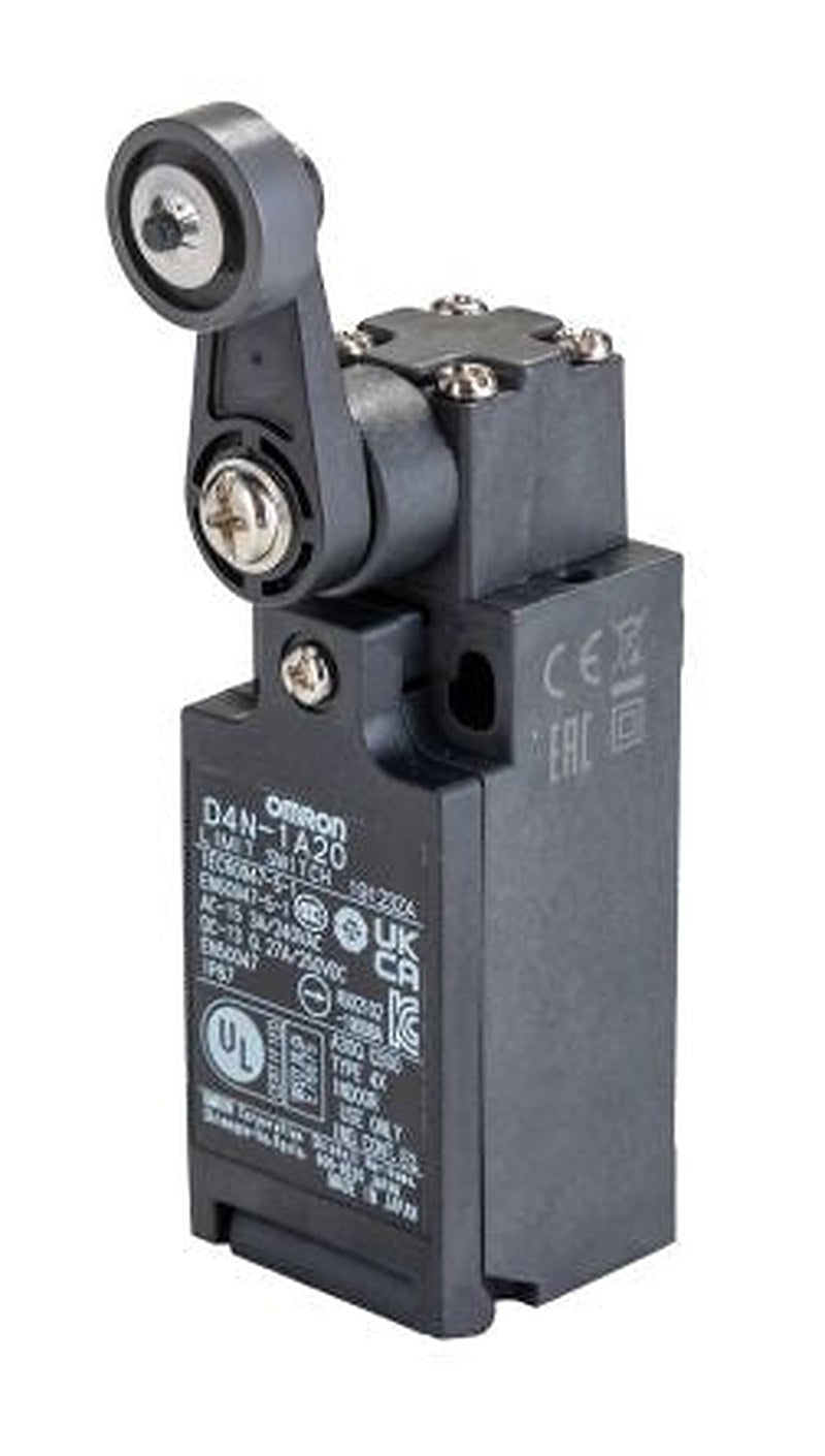Omron D4n Series Roller Lever Limit Switch, 1 NO/1 NC, IP67, Plastic Housing, 240V