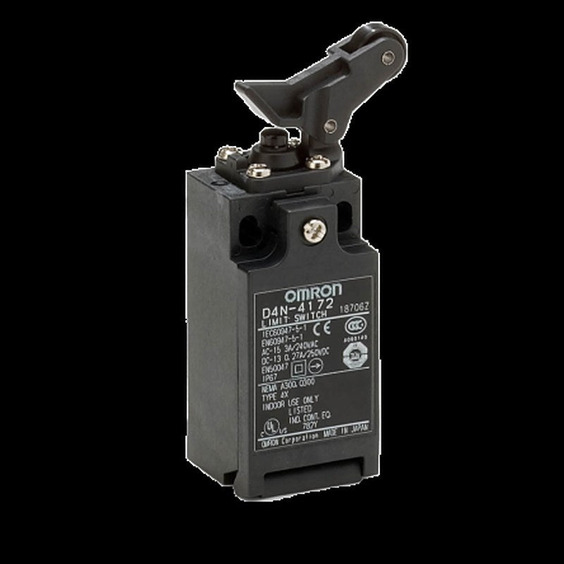 Omron D4n Series Roller Lever Limit Switch, 1 NO/1 NC, IP67, Plastic Housing, 240V, 10A