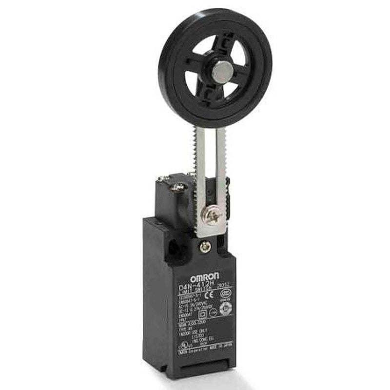 Omron D4n Series Adjustable Roller Lever Limit Switch, 1 NO/1 NC, IP67, Metal Housing, 240V