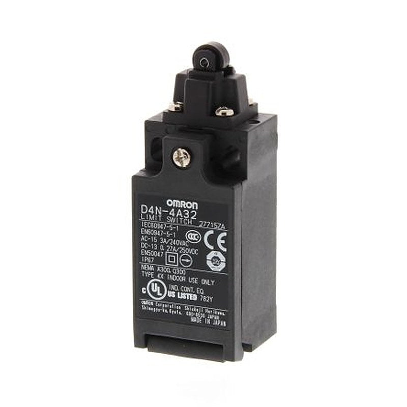 Omron D4n Series Top Plunger Safety Limit Switch, 1 NO/1 NC, IP67, Plastic Housing, 240V, 10A