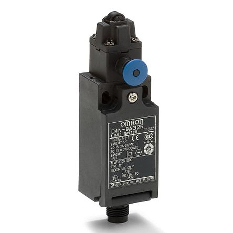 Omron D4n Series Roller Lever Limit Switch, 1 NO/1 NC, IP67, Plastic Housing, 240V, 10A