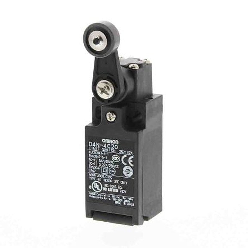 Omron D4n Series Roller Lever Limit Switch, 2 NC/1 NO, IP67, Metal Housing