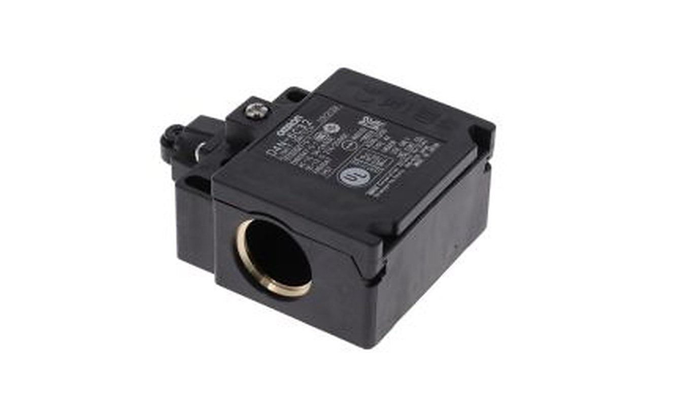 Omron D4n Series Adjustable Roller Lever Limit Switch, 1 NO/2 NC, IP67, Stainless Steel, Resin, Metal Housing, 240V ac,