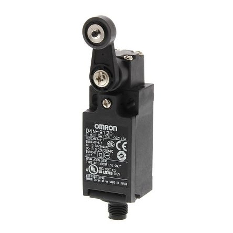 Omron D4n Series Roller Lever Limit Switch, 1 NO/1 NC, IP67, Plastic Housing, 240V, 10A