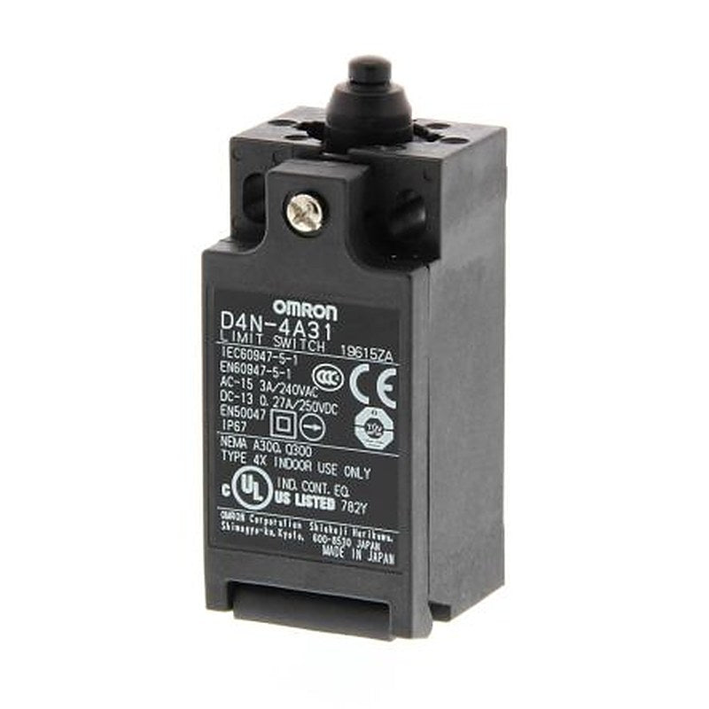 Omron D4N Series Plunger Top Plunger, NO/NC, IP67, DPST