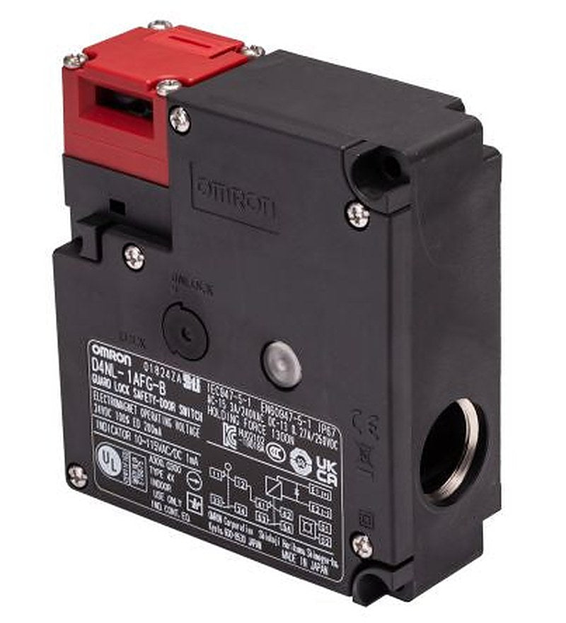 Omron D4NL Series Solenoid Interlock Switch, Power to Lock
