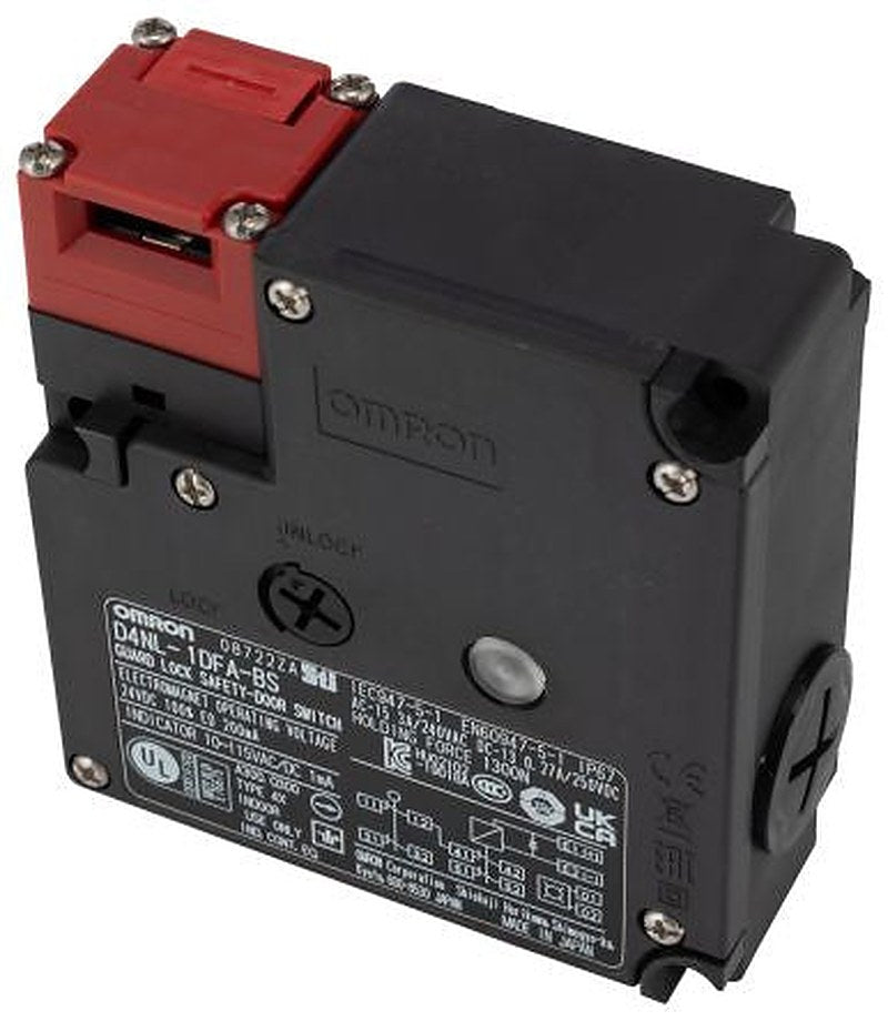 Omron D4NL Solenoid Interlock Switch Safety Interlock Switch, Plastic