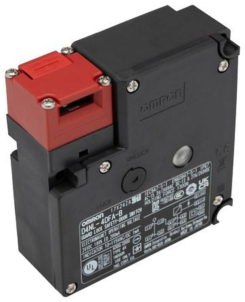 Omron D4NL Series Solenoid Interlock Switch, Power to Lock