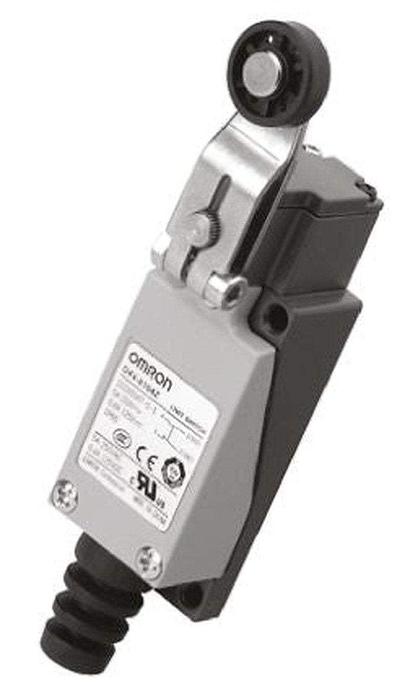 Omron D4V Series Adjustable Roller Lever Limit Switch, NO + NC, IP65, 250V, 5A