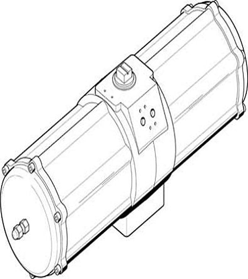 Festo DAPS Series 8.4 bar Single Acting Action Rotary Actuator, 90 °