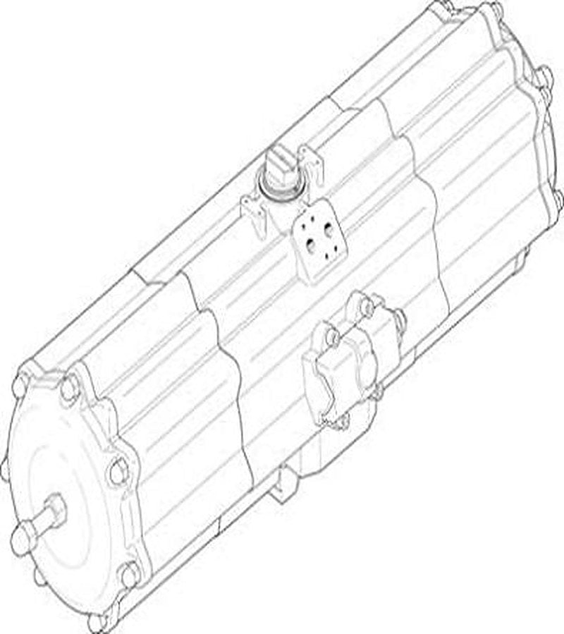 Festo DAPS Series 8.4 bar Single Acting Action Rotary Actuator, 90 °