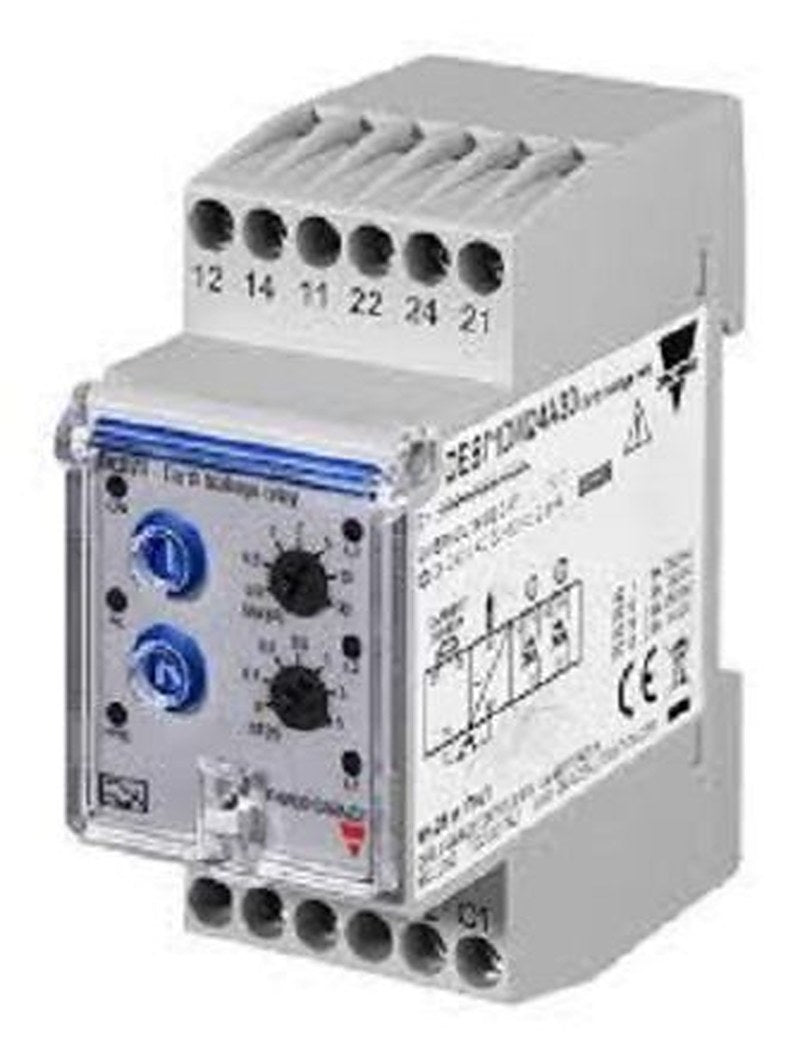 Carlo Gavazzi Earth Leakage Relay, 50 to 60 Hz ±10% Frequency, 5 A at 24 VDC, 5 A at 250 VAC Output