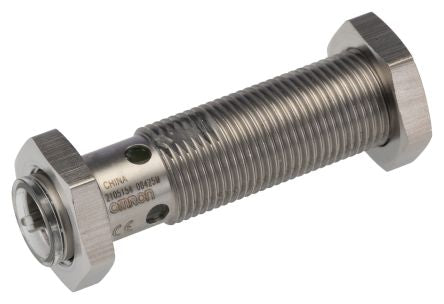 Omron E2A-S12KS04-M1-B2 Threaded Barrel Inductive Proximity Sensor, M12 PNP E2A 24V dc 4 mm 32 V dc 200mA
