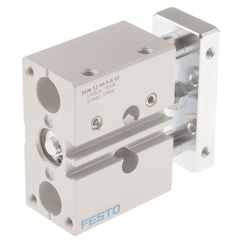 Festo Pneumatic Guided Cylinder - 170824 12 mm Bore, DFM Series, 10 mm Double Acting Acting