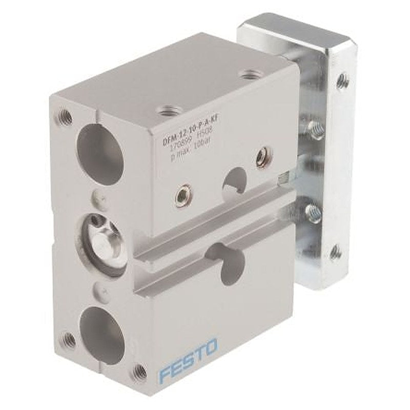 Festo Pneumatic Guided Cylinder - 170899 12 mm Bore, DFM Series, 10 mm Double Acting Acting