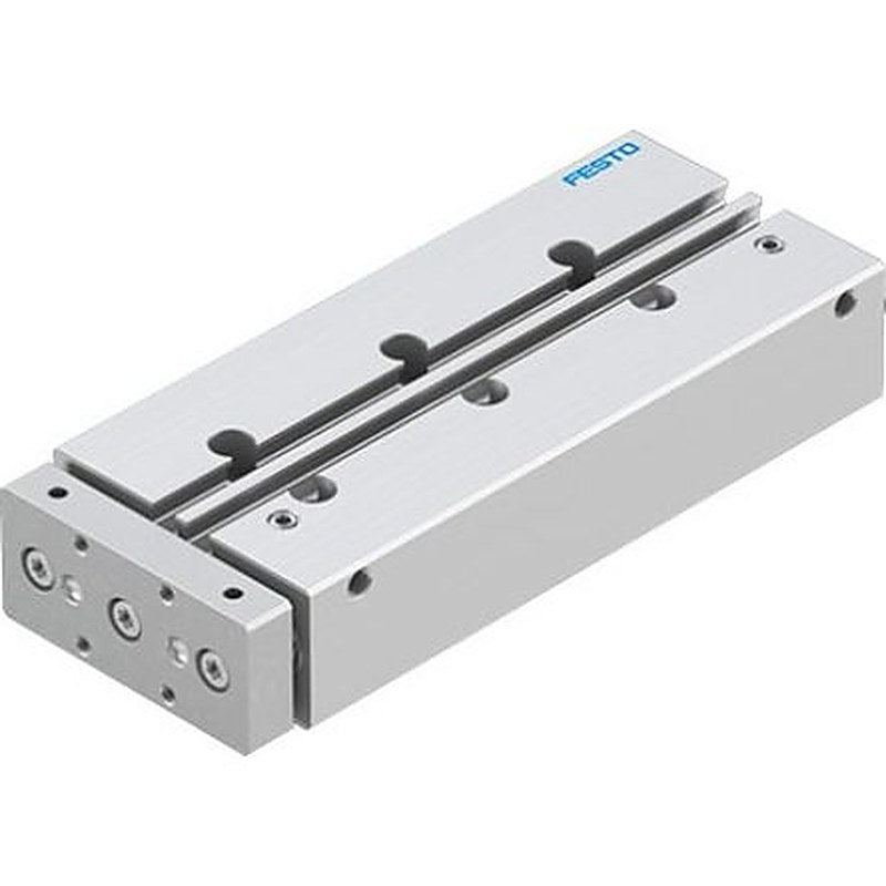 Festo Pneumatic Guided Cylinder - DFM-12-100-P-A-GF-F1A 12 mm Bore, DFM Series, 100 mm Double Acting Acting