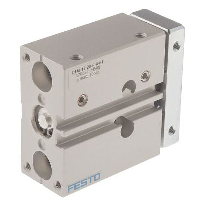 Festo Pneumatic Guided Cylinder - 170825 12 mm Bore, DFM Series, 20 mm Double Acting Acting