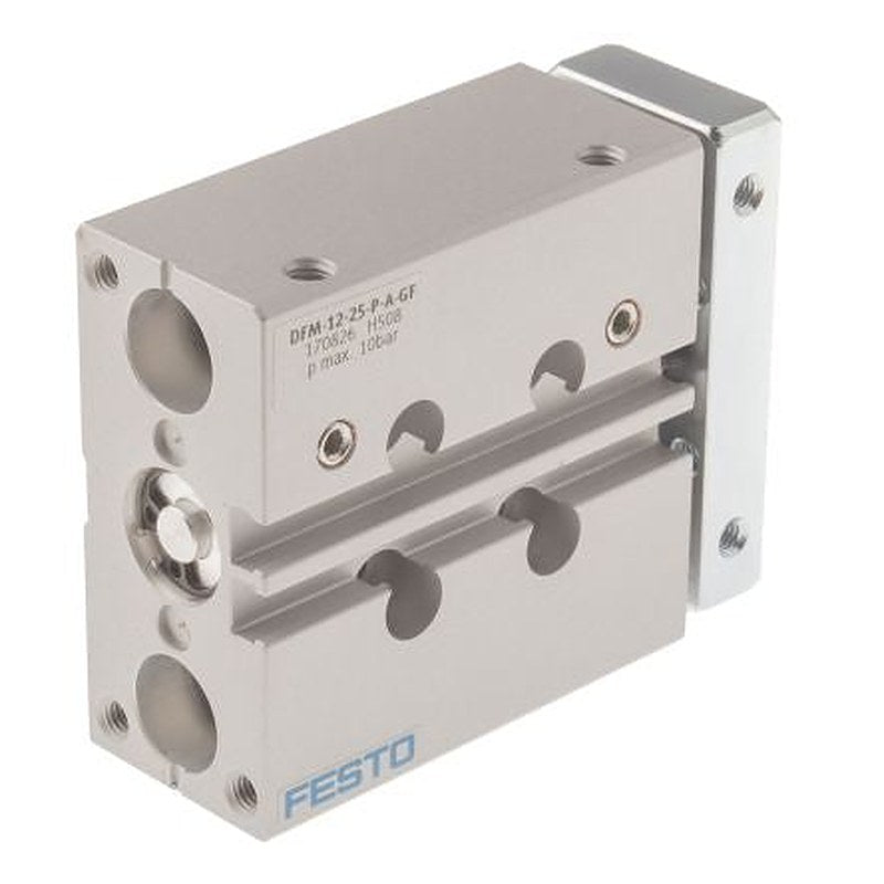 Festo Pneumatic Guided Cylinder - 170826 12 mm Bore, DFM Series, 25 mm Double Acting Acting