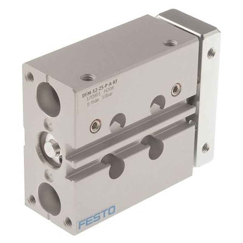Festo Pneumatic Guided Cylinder - 170901 12 mm Bore, DFM Series, 25 mm Double Acting Acting