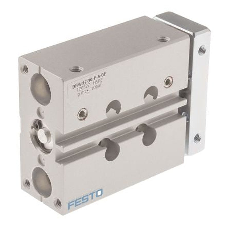 Festo Pneumatic Guided Cylinder - 170827 12 mm Bore, DFM Series, 30 mm Double Acting Acting