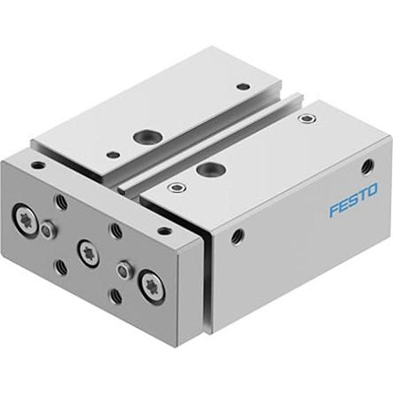 Festo Pneumatic Guided Cylinder - DFM-16-10-B-PPV-A-KF 16 mm Bore, DFM Series, 10 mm Double Acting Acting