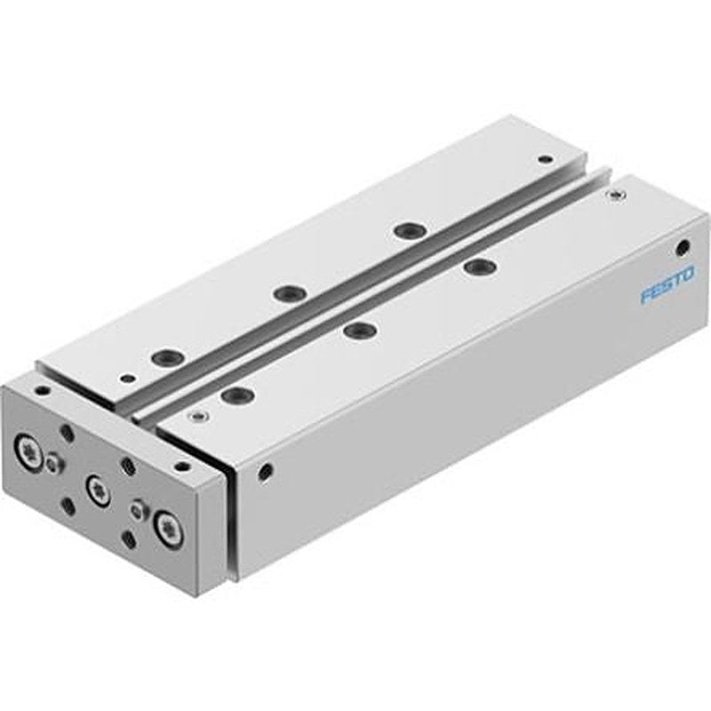 Festo Pneumatic Guided Cylinder - DFM-16-100-B-PPV-A-GF 16 mm Bore, DFM Series, 100 mm Double Acting Acting