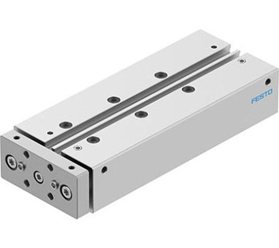 Festo Pneumatic Guided Cylinder - DFM-16-100-B-PPV-A-KF 16 mm Bore, DFM Series, 100 mm Double Acting Acting