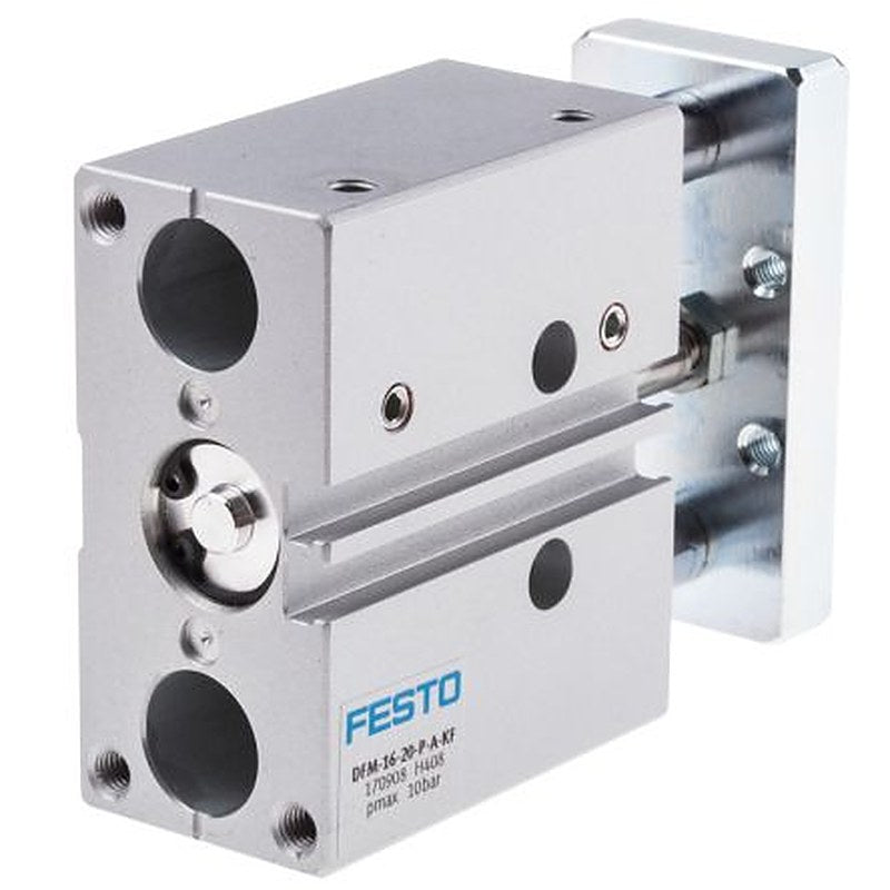 Festo Pneumatic Guided Cylinder - 170908 16 mm Bore, DFM Series, 20 mm Double Acting Acting
