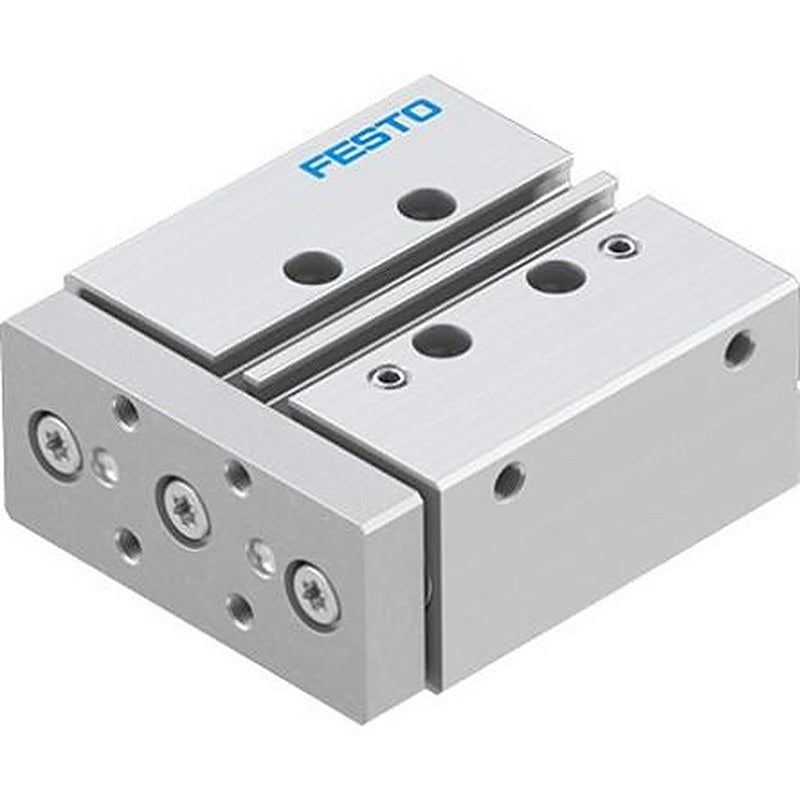 Festo Pneumatic Guided Cylinder - DFM-16-25-P-A-KF-F1A 16 mm Bore, DFM Series, 25 mm Double Acting Acting