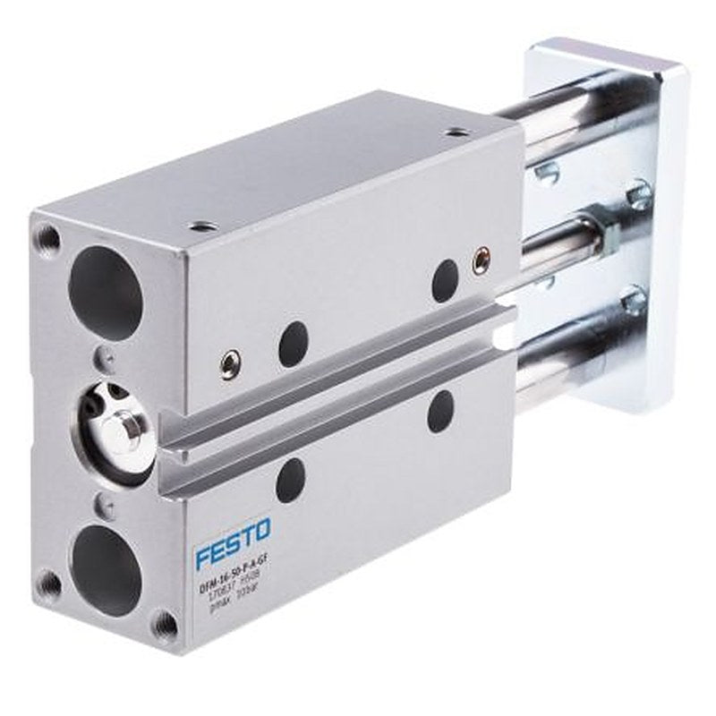 Festo Pneumatic Guided Cylinder - 170837 16 mm Bore, DFM Series, 50 mm Double Acting Acting
