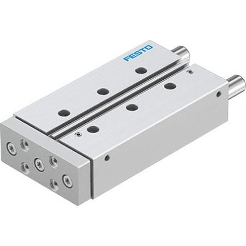 Festo Pneumatic Guided Cylinder - DFM-20-100-P-A-GF-F1A 20 mm Bore, DFM Series, 100 mm Double Acting Acting