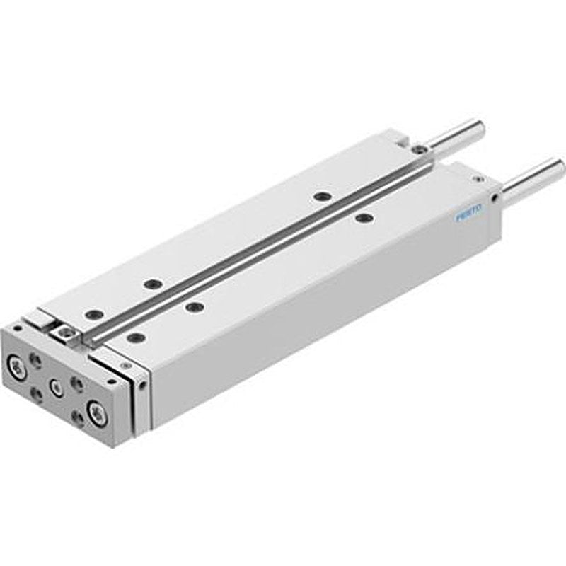 Festo Pneumatic Guided Cylinder - DFM-20-200-B-PPV-A-GF 20 mm Bore, DFM Series, 200 mm Double Acting Acting