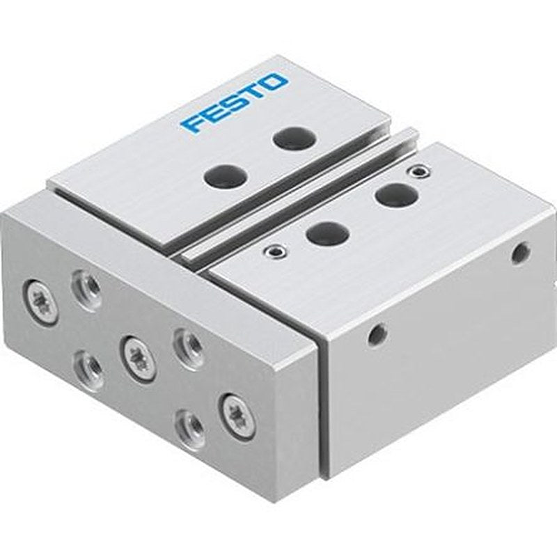 Festo Pneumatic Guided Cylinder - DFM-20-25-P-A-GF-F1A 20 mm Bore, DFM Series, 25 mm Double Acting Acting