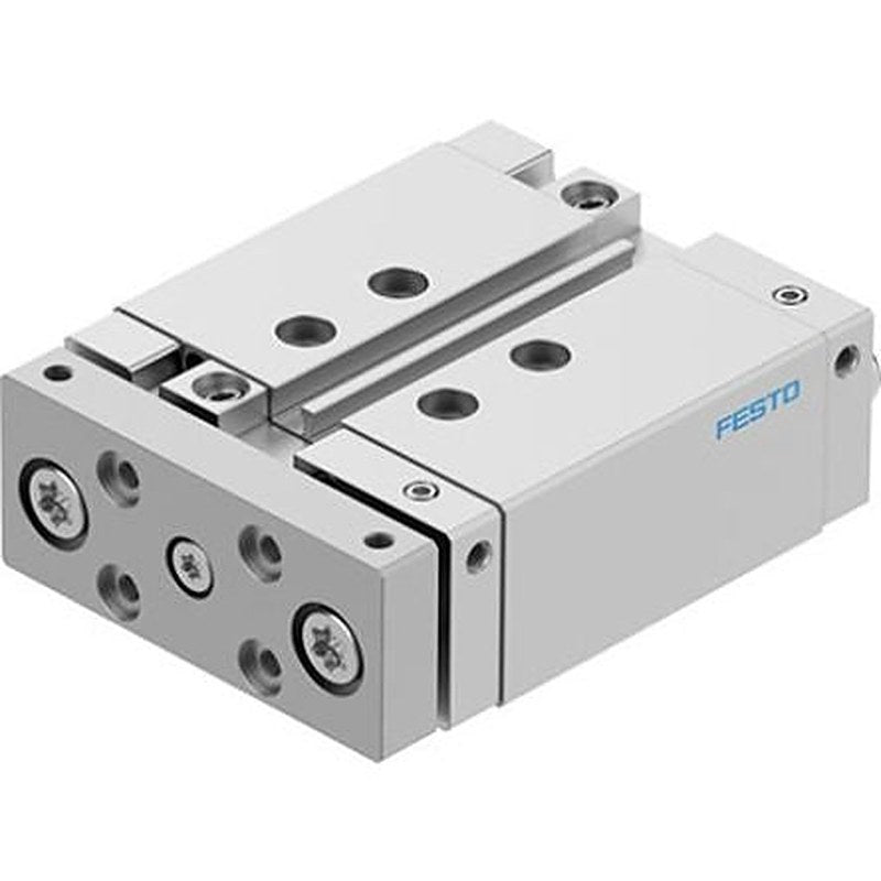 Festo Pneumatic Guided Cylinder - DFM-20-30-B-PPV-A-GF 20 mm Bore, DFM Series, 30 mm Double Acting Acting